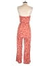 Angashion 100% Viscose Hearts Red Jumpsuit Size S - photo 2