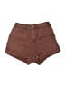 Wild Fable 100% Cotton Solid Brown Shorts Size 6 - photo 1