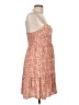 Timing Floral Orange Casual Dress Size L - photo 4