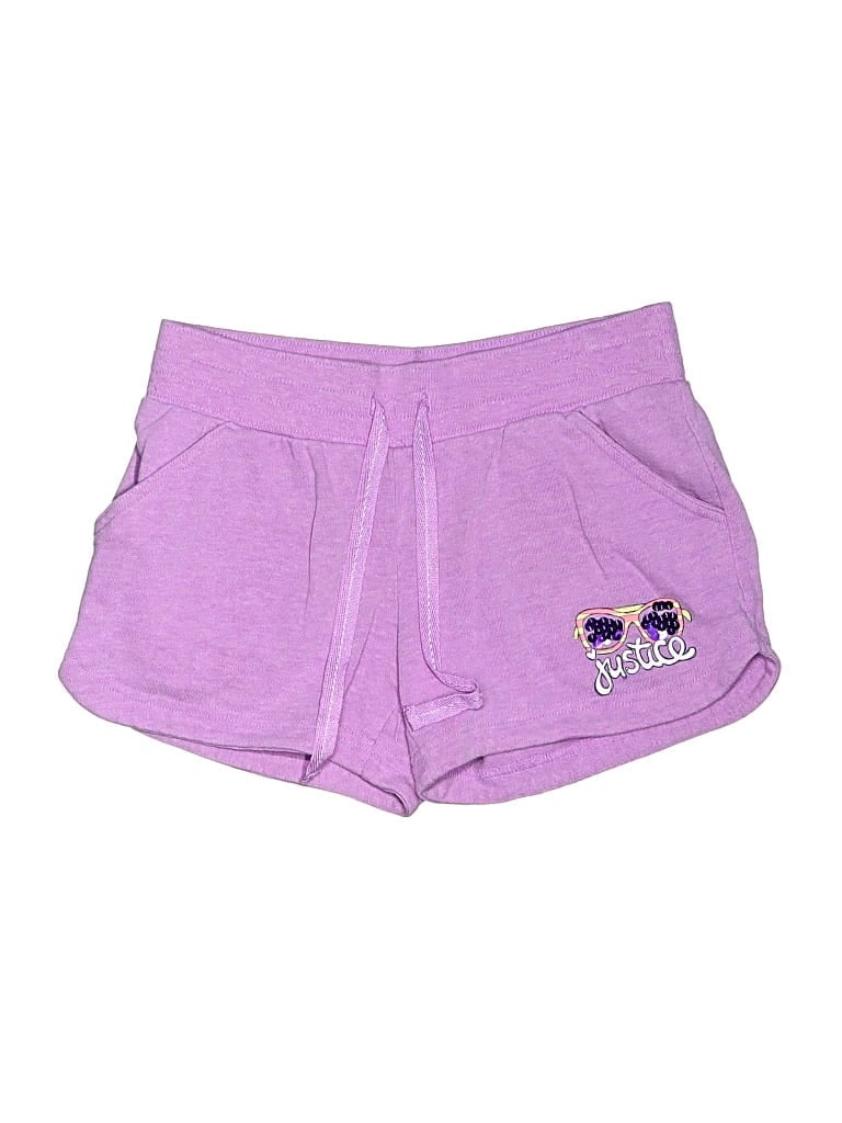 Pre-owned Justice Kids' Shorts In Purple