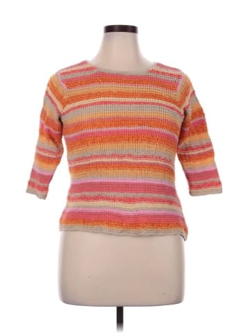 So Blue Sigrid Olsen Pullover Sweater (view 1)