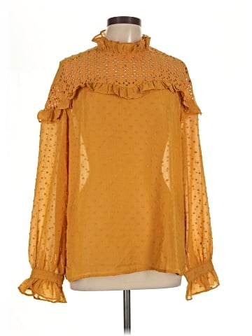Listicle Long Sleeve Blouse (view 1)