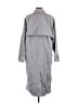 Pull&Bear 100% Polyester Gray Trenchcoat Size L - photo 2