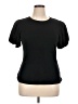 1.State 100% Cotton Black Short Sleeve Top Size XL - photo 1