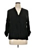 Intro Black 3/4 Sleeve Blouse Size XL Petite - photo 1