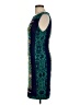 Cache Graphic Teal Cocktail Dress Size L - photo 5