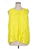 Chaus 100% Polyester Yellow Sleeveless Blouse Size XL - photo 1