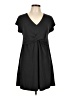 Double Zero Solid Black Casual Dress Size L - photo 1