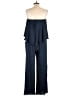 Tyche Solid Blue Jumpsuit Size L - photo 2