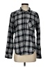 Paige 100% Cotton Plaid Gray Long Sleeve Button-Down Shirt Size S - photo 1