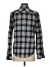 Paige 100% Cotton Plaid Gray Long Sleeve Button-Down Shirt Size S - photo 2