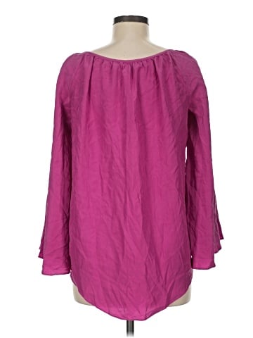 Elizabeth and James 3/4 Sleeve Silk Top (view 2)