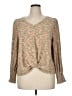 Democracy Metallic Tan Pullover Sweater Size 1X - photo 1