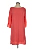 Everly 100% Polyester Solid Orange Casual Dress Size S - photo 1