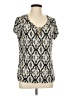 By Design Ivory Short Sleeve Blouse Size L - photo 1