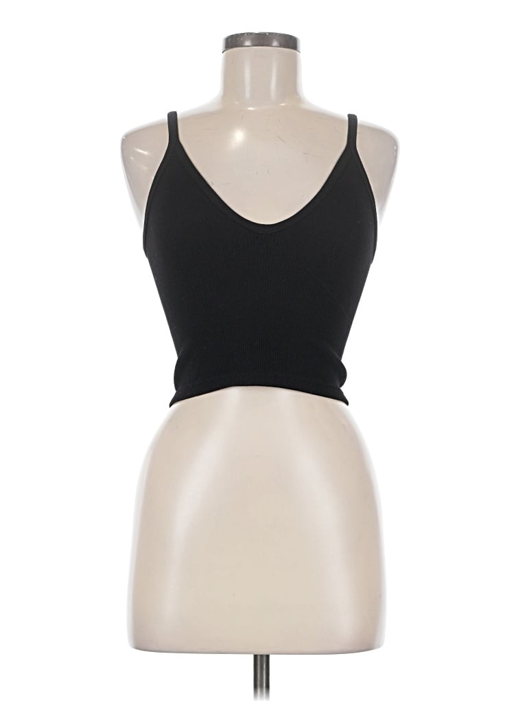 Pre-owned Fp Movement Tank Top Black Halter Neckline Tops