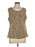 Alfani Tan Sleeveless Blouse Size L - photo 1