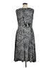 Perceptions 100% Polyester Animal Print Gray Cocktail Dress Size XL - photo 2