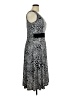 Perceptions 100% Polyester Animal Print Gray Cocktail Dress Size XL - photo 4