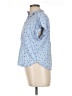 Alexander Jordan 100% Rayon Polka Dots Blue Short Sleeve Blouse Size L - photo 5