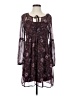 Mudd 100% Polyester Paisley Brown Casual Dress Size S - photo 1