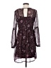 Mudd 100% Polyester Paisley Brown Casual Dress Size S - photo 2