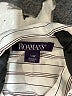 Roaman's 100% Cotton Stripes Ivory Long Sleeve Button-Down Shirt Size 14 - photo 7