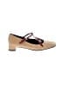 Prada 100% Leather Tan Vintage Leather Block Heels Size EU 36 1/2 - photo 1