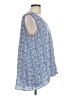 Fever 100% Polyester Blue Sleeveless Blouse Size L - photo 4
