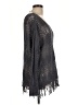 MONORENO 100% Cotton Metallic Gray Pullover Sweater Size L - photo 4