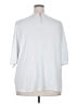 1.State 100% Polyester Silver 3/4 Sleeve Top Size 2X - photo 2