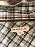 Pendleton 100% Cotton Plaid Teal Long Sleeve Button-Down Shirt Size XL - photo 7
