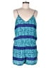 Alice & Trixie 100% Silk Graphic Blue Romper Size M - photo 1