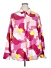 The Drop 100% Polyester Hearts Pink Long Sleeve Blouse Size 2X - photo 1