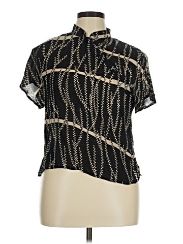 Carlisle Short Sleeve Silk Top (view 1)