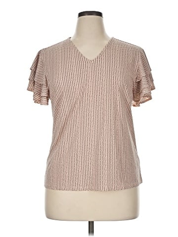 Adrianna Papell Short Sleeve Blouse (view 1)