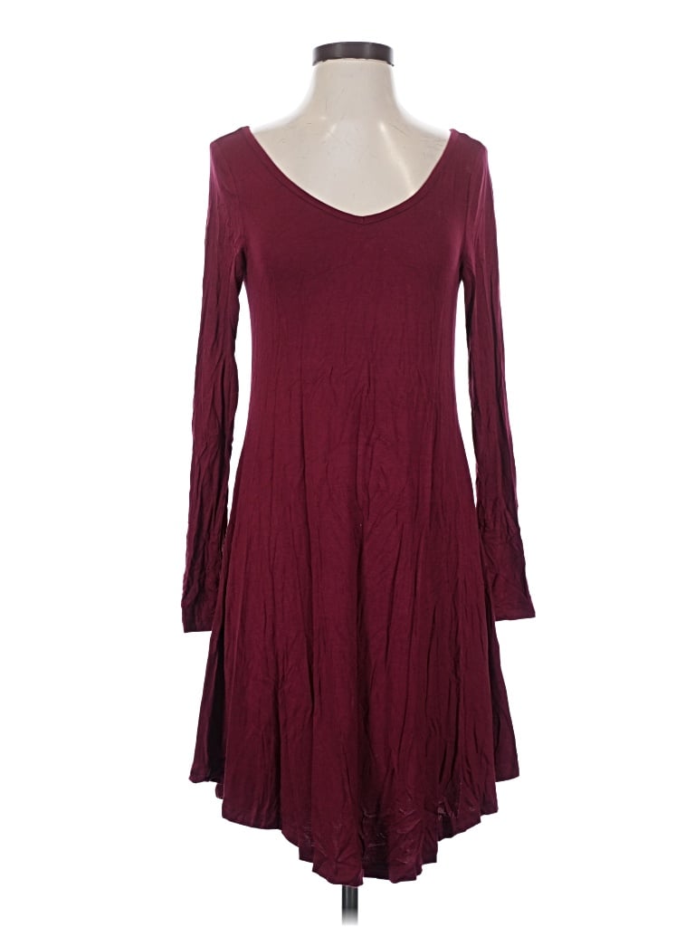 Pre-owned Viishow Casual Dress In Burgundy