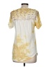 Isabel Marant 100% Cotton Tie-dye Yellow Short Sleeve Top Size EU (FR) 40 / US 8 - photo 2