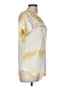 Isabel Marant 100% Cotton Tie-dye Yellow Short Sleeve Top Size EU (FR) 40 / US 8 - photo 4