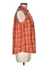 White Stag Plaid Orange Sleeveless Blouse Size M - photo 4