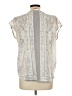 dalia 100% Polyester Silver Short Sleeve Blouse Size L - photo 2