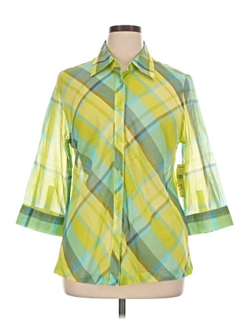 Valerie Stevens 3/4 Sleeve Button-Down Shirt (view 1)