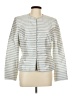 Kasper A.S.L. 100% Acetate Stripes Silver Blazer Size 12 - photo 1