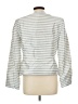Kasper A.S.L. 100% Acetate Stripes Silver Blazer Size 12 - photo 2