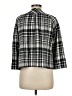 Kim Rogers 100% Acrylic Plaid Gray Jacket Size 8 - photo 2