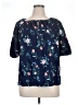 St. John's Bay Blue Short Sleeve Blouse Size XL - photo 1