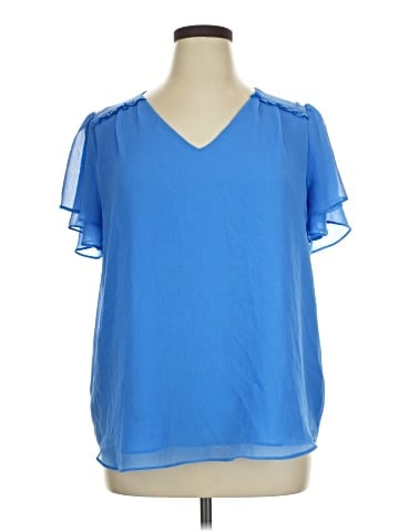 Roz & Ali Short Sleeve Blouse (view 1)