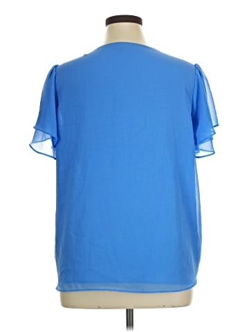 Roz & Ali Short Sleeve Blouse (view 2)