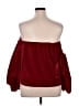 1.State 100% Polyester Burgundy 3/4 Sleeve Blouse Size XL - photo 2