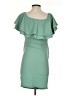 Pink Blush Solid Green Cocktail Dress Size S - photo 2